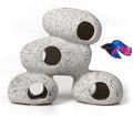 Aquarium Rock Decorations Resin Cichlids Rock by AWXZOM