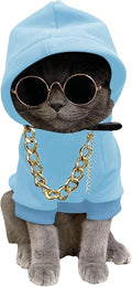 QWINEE 3Pcs Dog Hoodie Cat Apparel Dog Custume Set by QWINEE