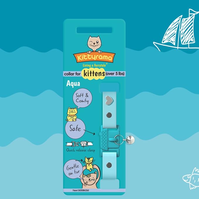 Kittyrama Aqua Kitten Collar - Image 6
