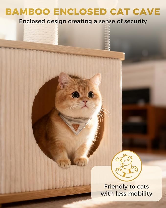Modern Cat Tree for Indoor Cats, Nordic Loft Style, Cat Tower for Kitten - Image 3