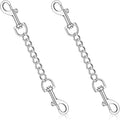 YUEPET 2 Pack 8.3 Inches Metal Dog Collar Safety Clips Heavy Duty Duble Ended by YUEPET
