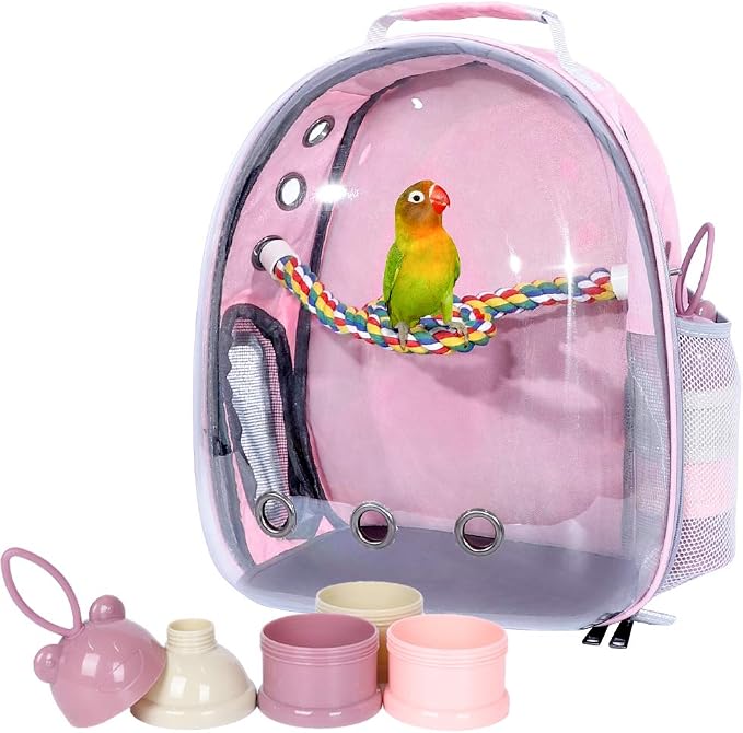 Pink Bird Backpack Carrier by JUNIQUTE