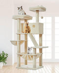 Taoqimiao Cat Tree 57.5-Inch, Cat Tower by Taoqimiao