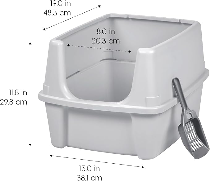 IRIS USA Large Cat Litter Box - Image 2