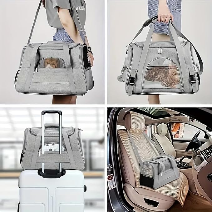 Cat Carriers, Dog Carriers, Pet Carriers – Airline-Approved Soft-Sided Bag - Image 3