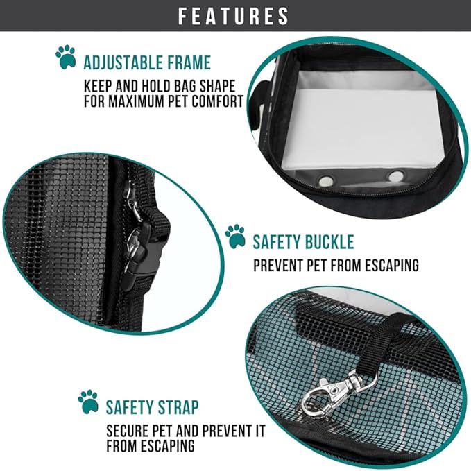 PetAmi Dog Purse Carrier for Small Dogs, Airline Approved Soft Sided Pet Carrier - Image 5