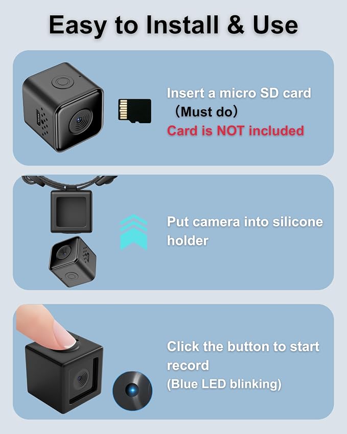 Dog Camera Collar 1080P HD Video Recording Pet POV Cam, NO WiFi NO APP - Image 5