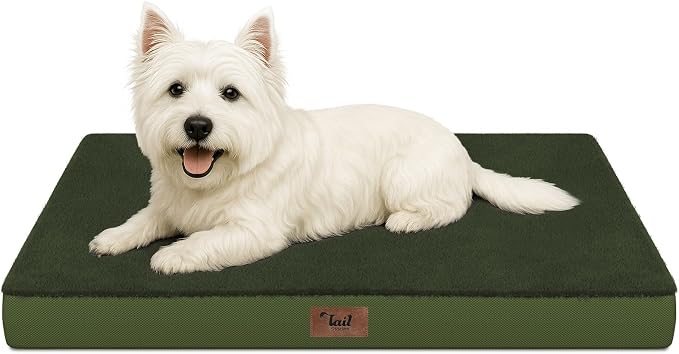 Comfort Dog Bed for Small Dogs & Cats, Waterproof Dog Crate Mat Orthopedic Egg by TailStories