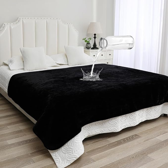Waterproof Blanket for Beds – Ideal for Couch & Pets Splash Proof Sherpa Throw by Unknown