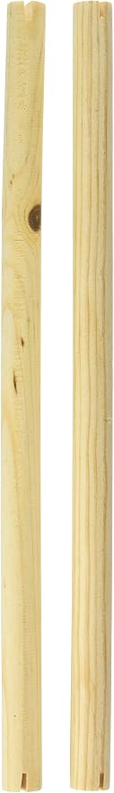 Prevue Pet Products BPV376 2-Pack Birdie Basics Wood Bird Perch, 3/4 by 15-Inch by PrevuePetProducts