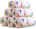Comsmart Dog Blankets for Small Dogs, 6 Pack Puppy Blanket Cute Paw Print Pet by Comsmart