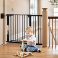COMOMY 30" Tall Baby Gate for Stairs Doorways, Fits Openings 29.5" to 43.3" Wide by COMOMY