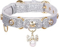 PetsHome Cat Collar, Dog Collar, PU Leather Adjustable Pet Collar by PetsHome