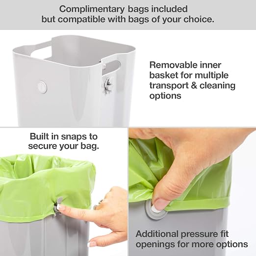 PetFusion Portable Cat Litter Disposal; Innovative Dog Poop Trash Can - Image 5