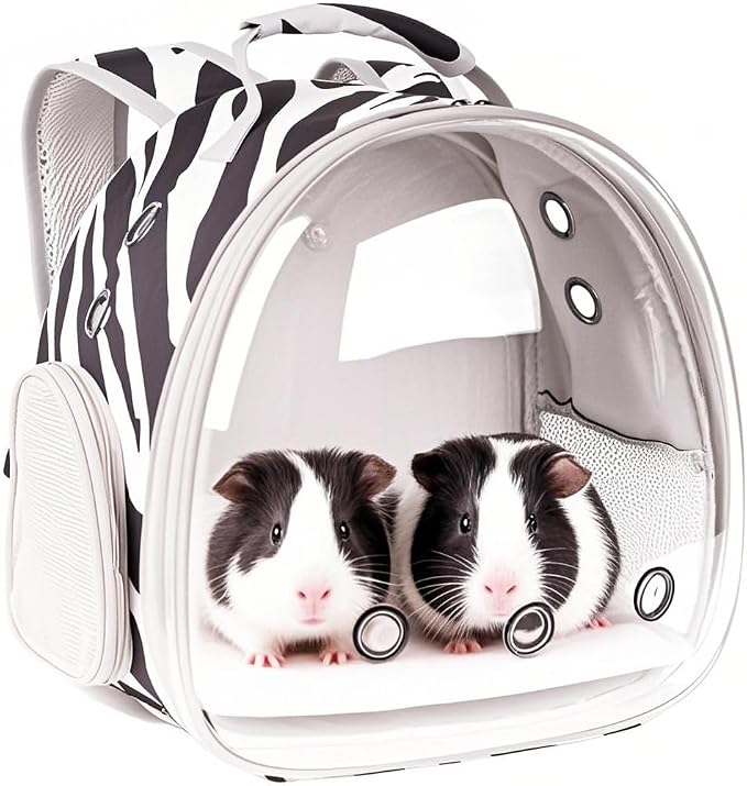 Portable Small Animal Backpack Travel Breathable Pet Carrier Bag Cages by LightUpYourPetsLife