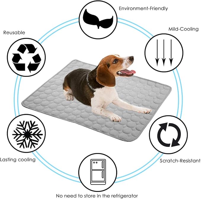 SOMOYA Dog Self Cooling Mat Pet Washable Cooling Pads Blanket Sleeping Kennel - Image 9