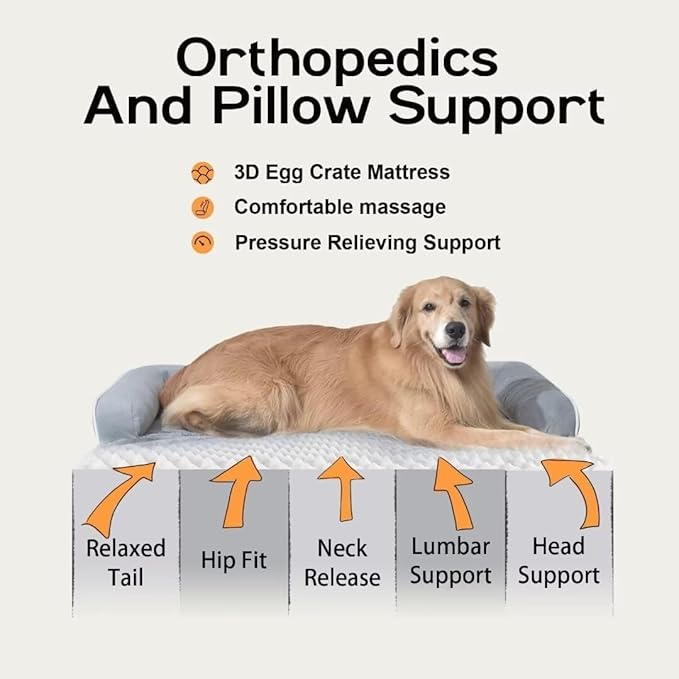 Extra Large Dog Bed-Orthopedic Waterproof XL Dog Bed - Image 3