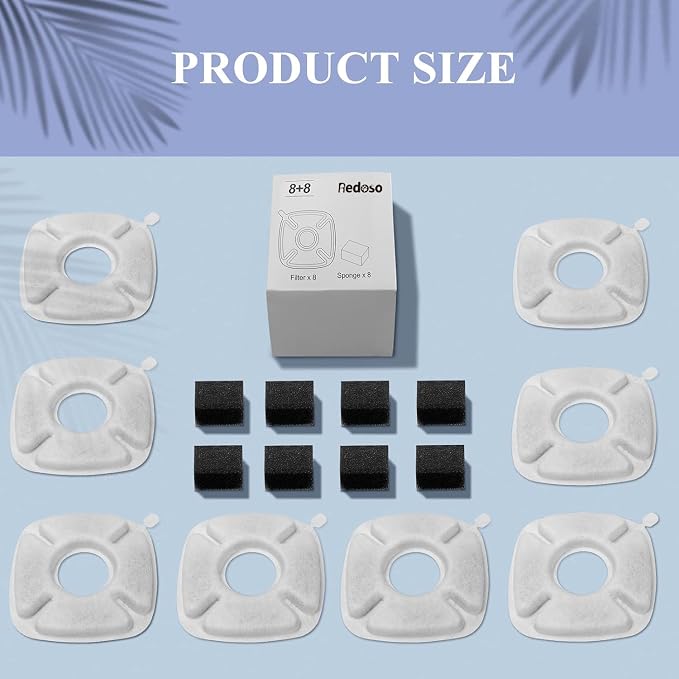 8 Pcs Cat Fountain Replacement Filters - Image 7