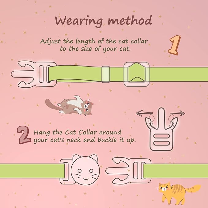 2 Pack Cotton Breakaway Cat Collar - Image 5