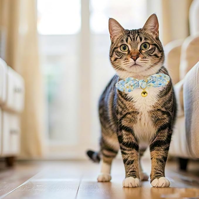 Bunny Ear Bowtie Cat Collar - Image 6