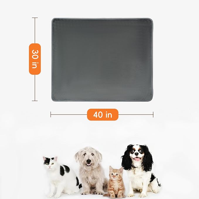 Waterproof Dog Blankets Dark Grey, Soft Fluffy Sofa Car Bed Protector, - Image 2