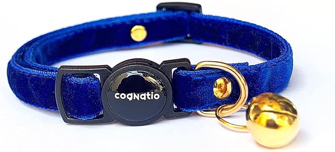 Safety Quick Release Cat Collars, Double Velvet by Cognatio