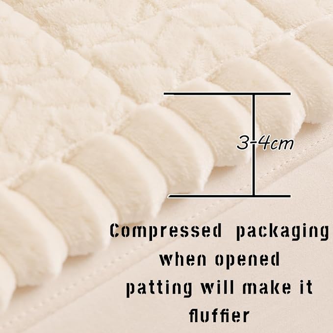 Sofa Cover Fuzzy Couch Cover for Pet, Couch Covers for Dogs Washable Non-Slip - Image 3