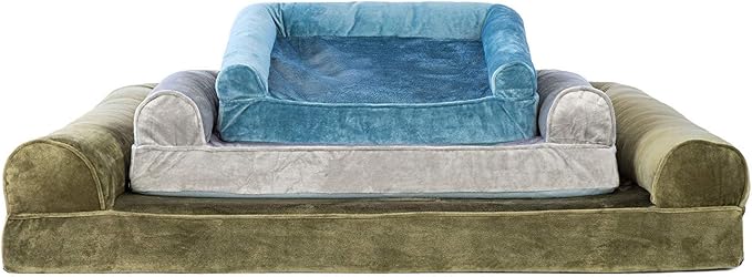 Furhaven Orthopedic Dog Bed for Medium/Small Dogs w/ Removable Bolsters & - Image 9