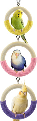 3-Ring Bird Swing Toy, Wrapped by Jevnd
