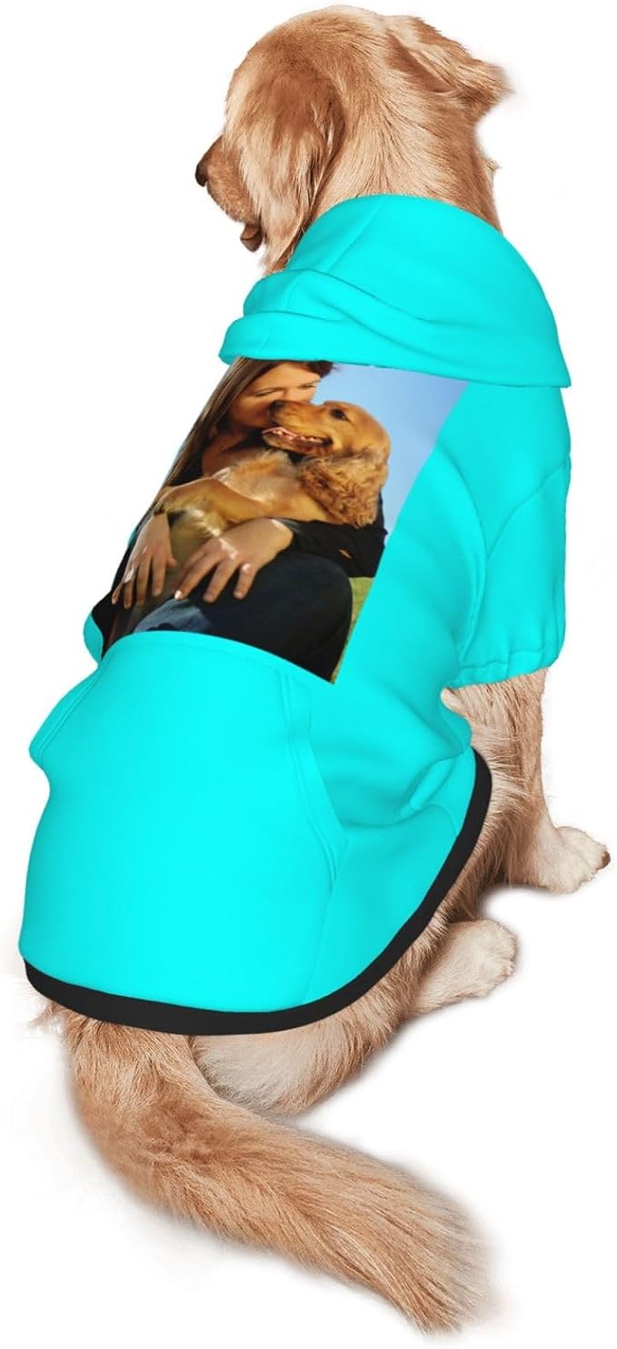 Custom Dog Hoodie Add Your Design Soft & Warm Personalized Photo Text Logo Name - Image 3