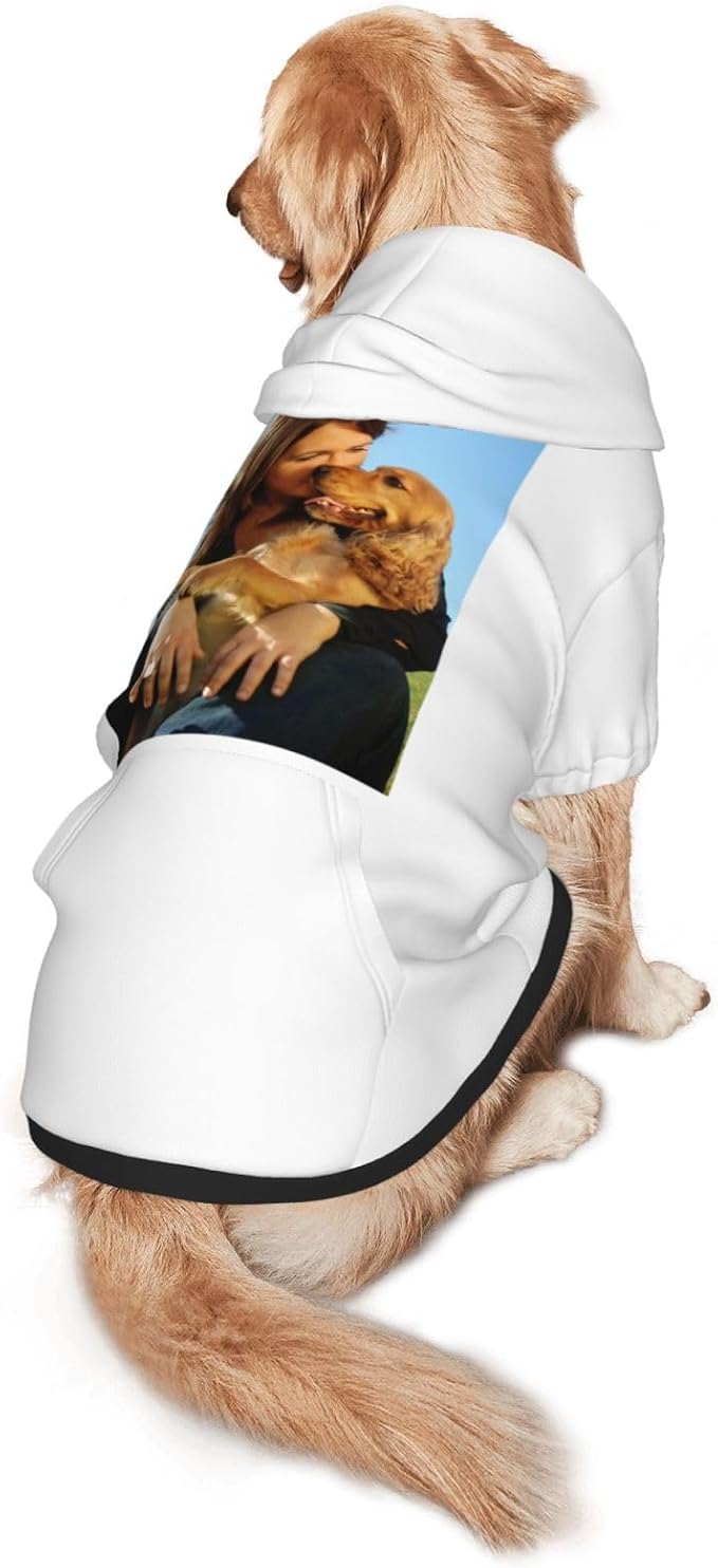 Custom Dog Hoodie Add Your Design Soft & Warm Personalized Photo Text Logo Name - Image 3