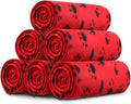 Comsmart Dog Blankets for Small Dogs, 6 Pack Puppy Blanket Cute Paw Print Pet by Comsmart