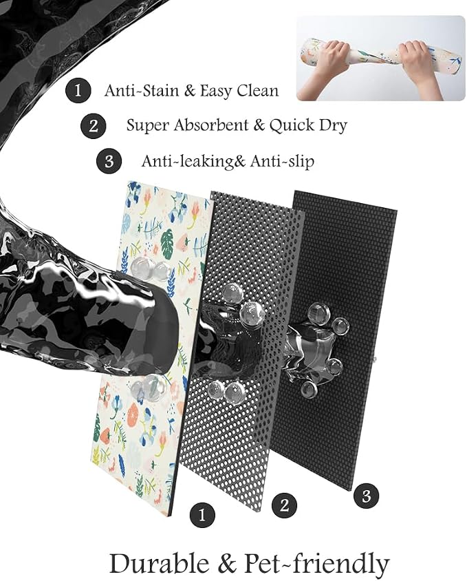 Pet Feeding Mat-Absorbent Dog Mat - Image 6