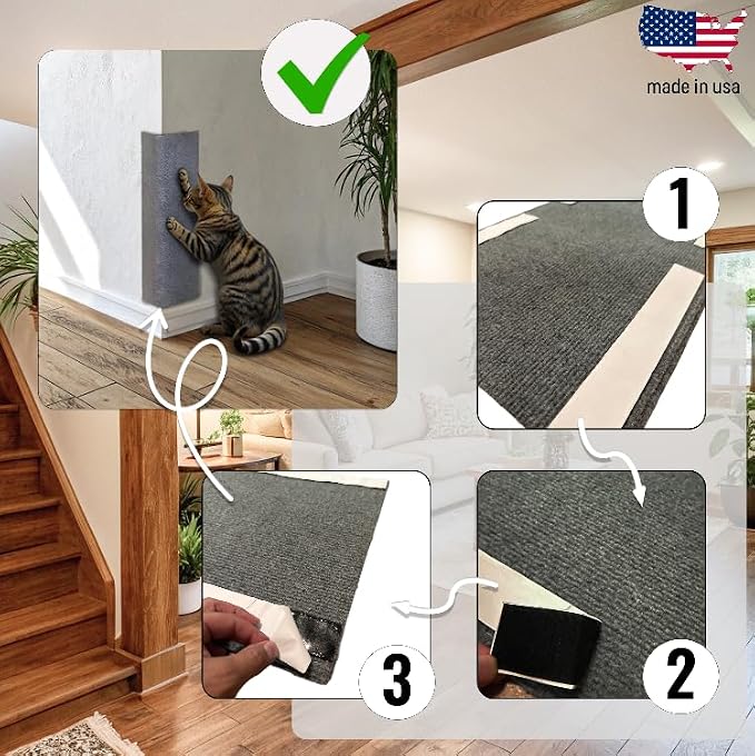 Wall Cat Scratcher & Corner Cat Scratcher – Indoor Scratching Post - Image 5