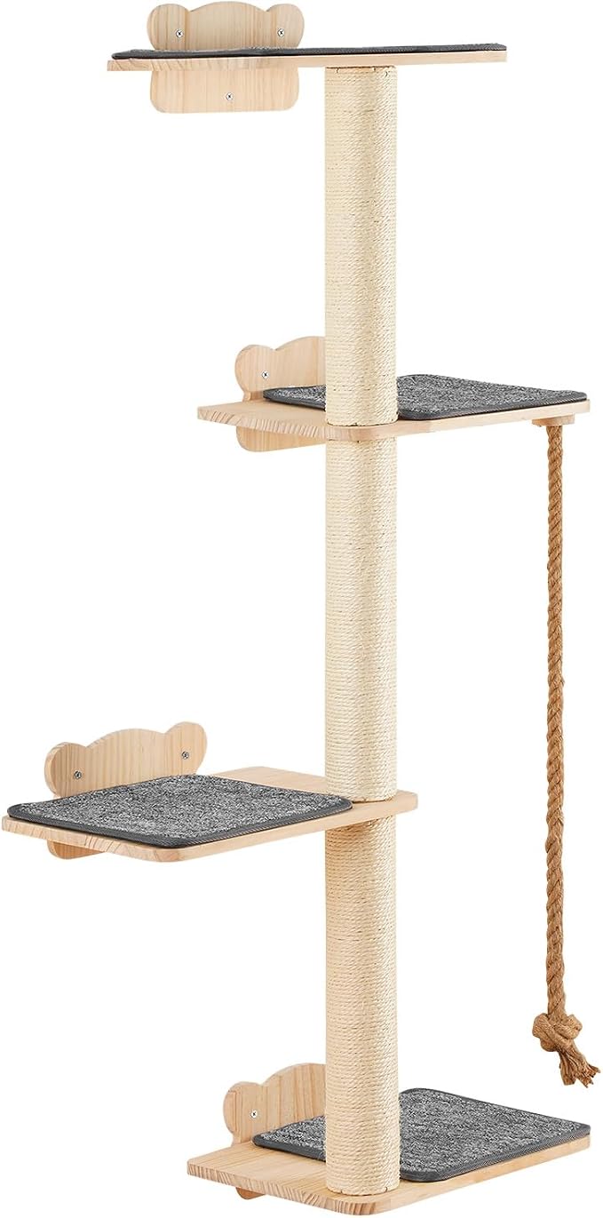 VEVOR 4 Tiers Tall Cat Wall Furniture Set - Image 13