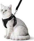PUPTECK Cat Harness and Leash Set Escape Proof Reflective Cat Walking Harness by PUPTECK