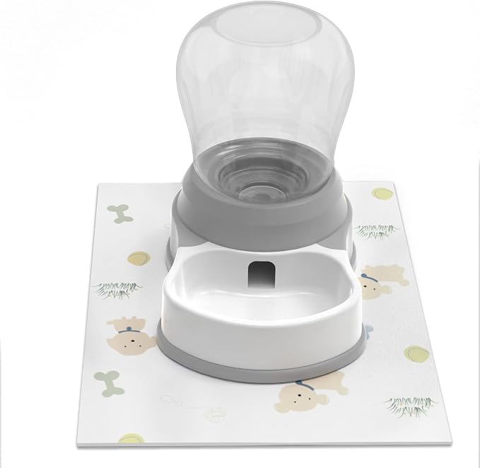 1 Gallon Automatic Dog Water Dispenser, Premium Large Capacity Gravity Pet by STALTWO
