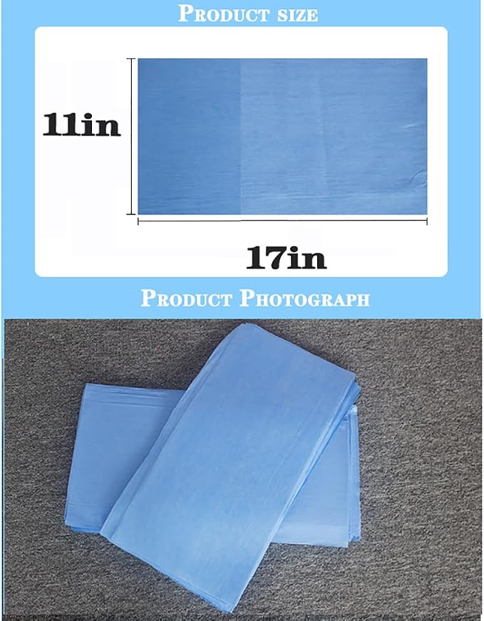 Firdnyohs 100 Pcs Bird Cage Liner Papers 11X17in Blue Cage Paper Liners - Image 5