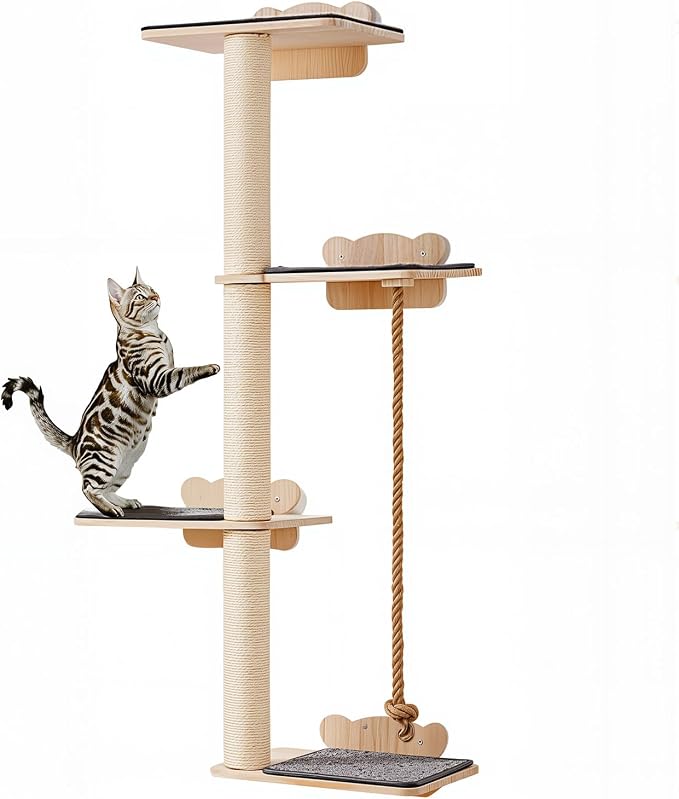 VEVOR 4 Tiers Tall Cat Wall Furniture Set by VEVOR