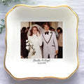 Custom Photo Ring Dish, Personalized Polaroid Picture Trinket Tray, Wedding by Anniversaree