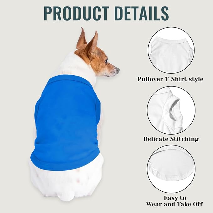Custom Dog Shirt Pet T Shirts for Small Medium Large Dogs Customized Clothes - Image 4