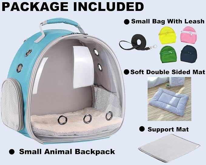 Portable Small Animal Backpack Travel Breathable Pet Carrier Bag Cages - Image 7