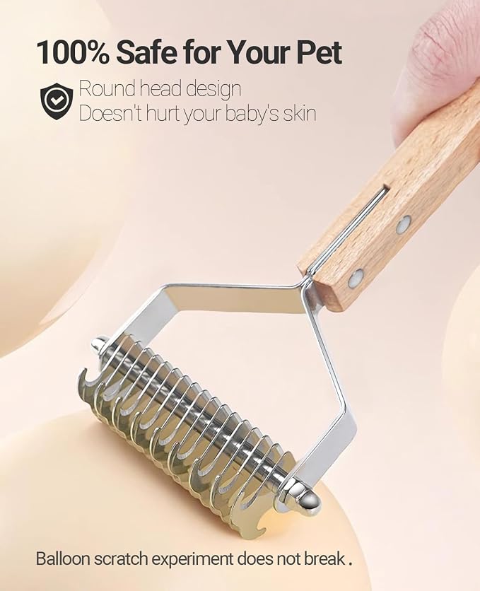 Wooden pet grooming rake - Image 5