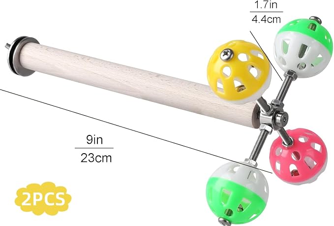 Stand Perch Toy with Rotating Balls - Image 2