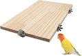 13.6×7.9 Inches Large Bird Perch Stand Platform, Natural Wooden Small Animals by Dnoifne