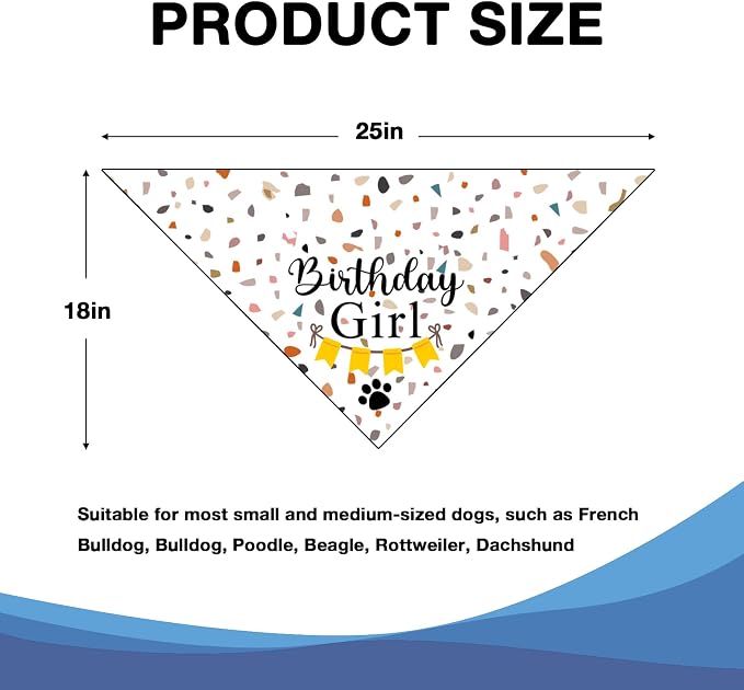 Dog Birthday Bandana Party Supplies Photo Prop Puppy Happy Birthday Dog Pet - Image 6