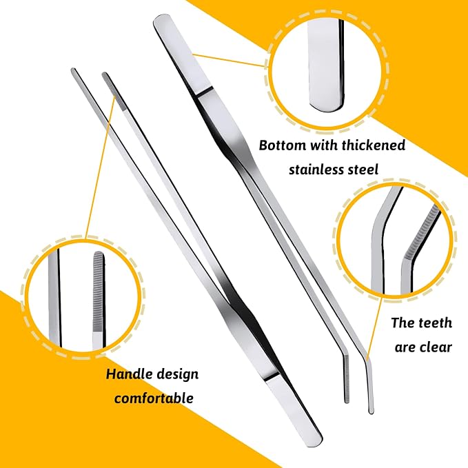 Fish Tank Cleaning Tools, 8 in 1 Aquarium Feeder Tools Kit, Aquarium Plants - Image 4