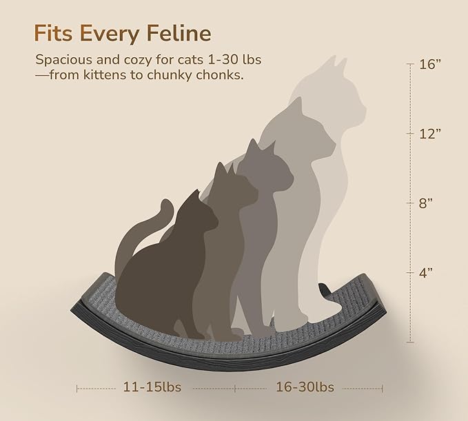 Wall Mounted Curved Cat Hammock - Image 6