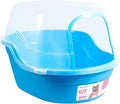 Petphabet Jumbo Hooded Cat Litter Box, Extra Large, Light Blue by Petphabet