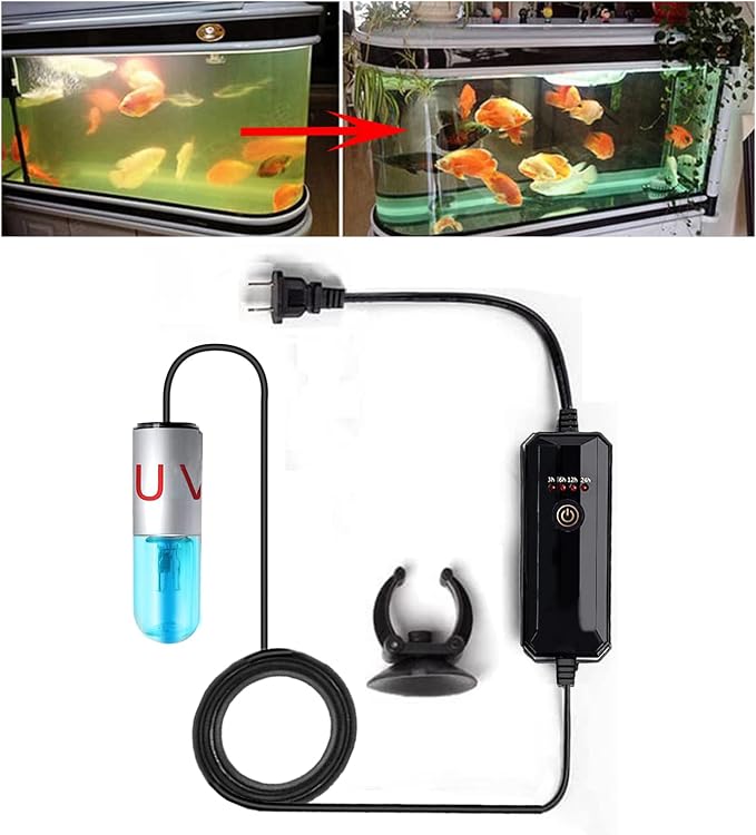Aquarium UVC Clean Light Algae Clear Green Bloom Clean Fish Tank UVC Water by JackSuperAquariumPetsFocus
